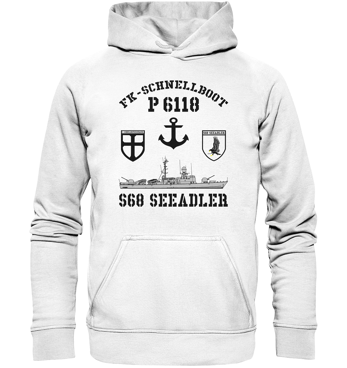FK-Schnellboot P6118 SEEADLER 7.SG Anker - Basic Unisex Hoodie