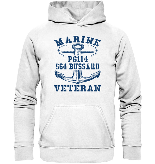 FK-Schnellboot P6114 BUSSARD Marine Veteran - Basic Unisex Hoodie