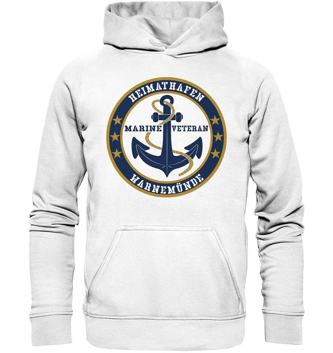 Marine Veteran Heimathafen WARNEMÜNDE - Basic Unisex Hoodie