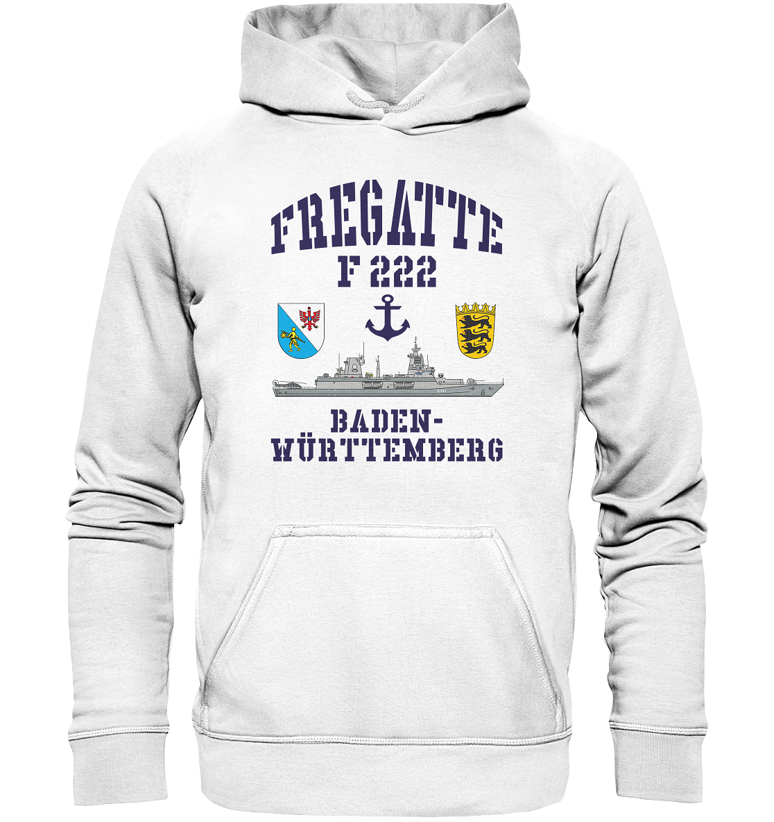 Fregatte F222 BADEN-WÜRTTEMBERG Anker - Basic Unisex Hoodie