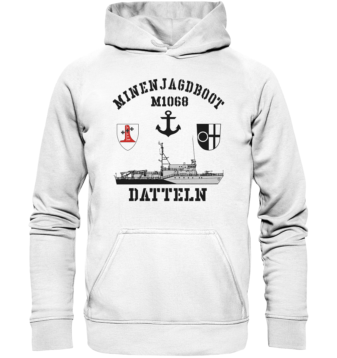 Mij.-Boot M1068 DATTELN Anker 1.MSG - Basic Unisex Hoodie