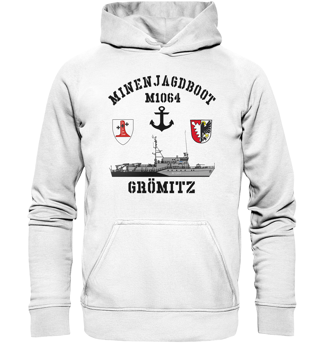 Mij.-Boot M1064 GRÖMITZ Anker 1.MSG - Basic Unisex Hoodie