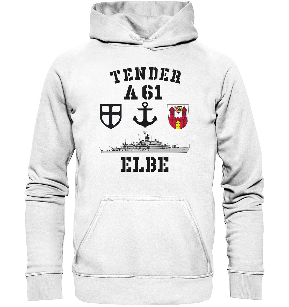 Tender A61 ELBE 7.SG ANKER - Basic Unisex Hoodie