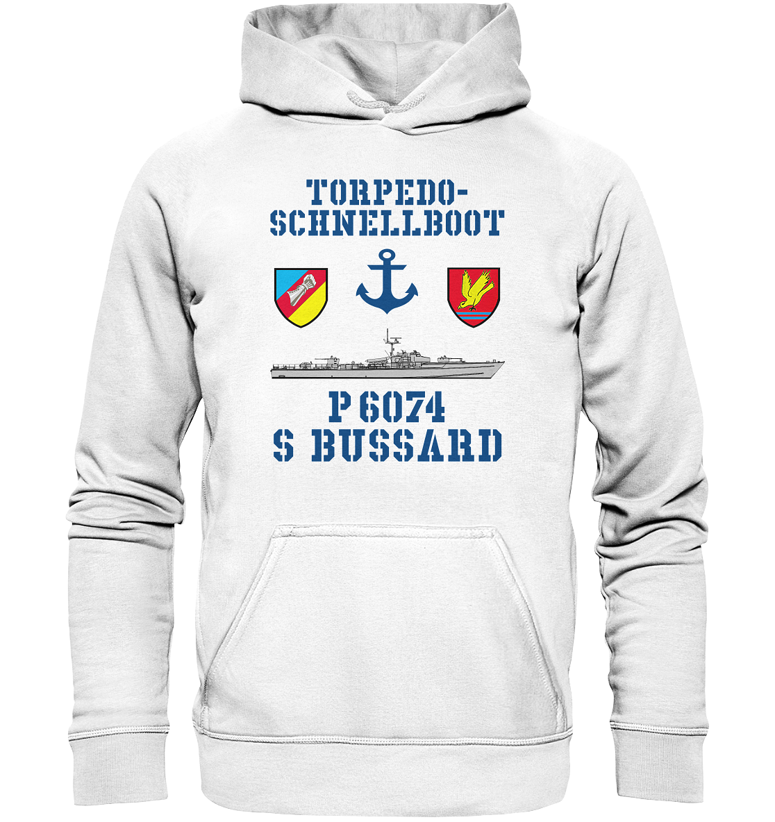 Torpedo-Schnellboot P6074 BUSSARD Anker - Basic Unisex Hoodie