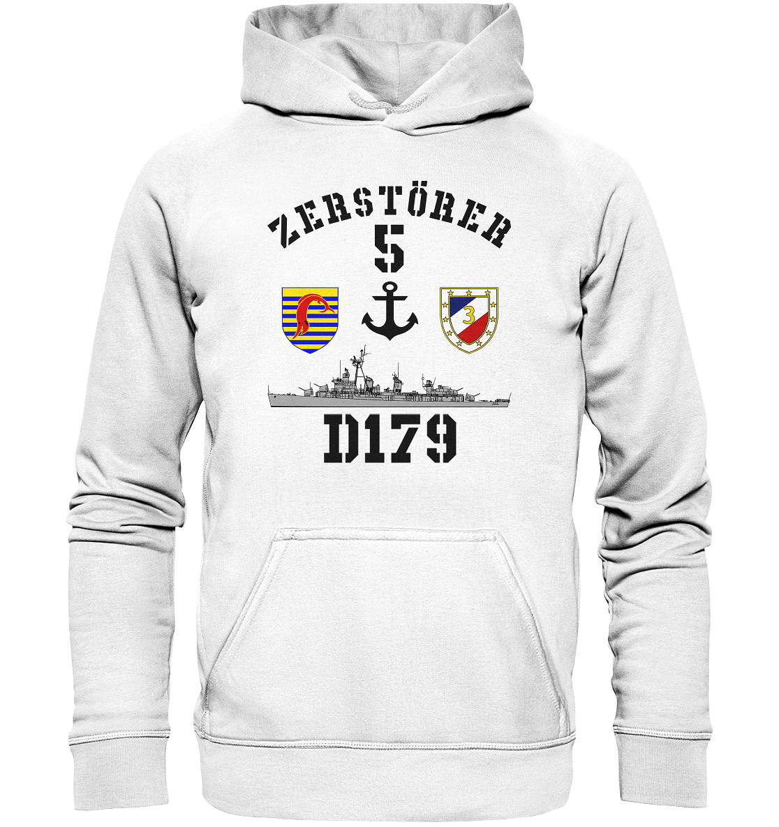 D179 ZERSTÖRER 5 Anker - Basic Unisex Hoodie