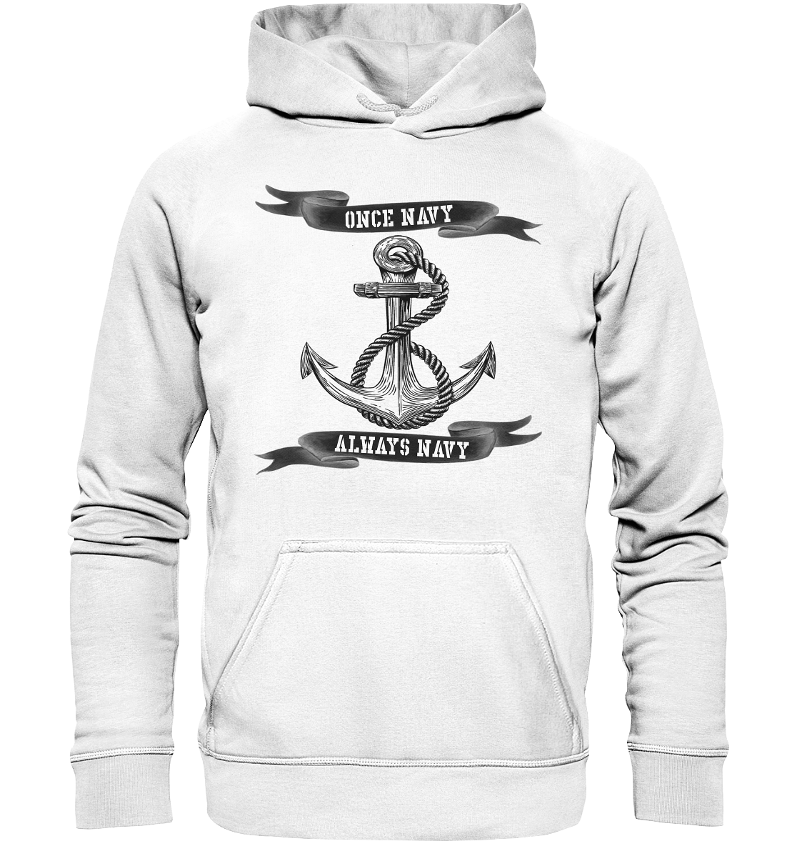 ANKER once Navy - always Navy - Basic Unisex Hoodie
