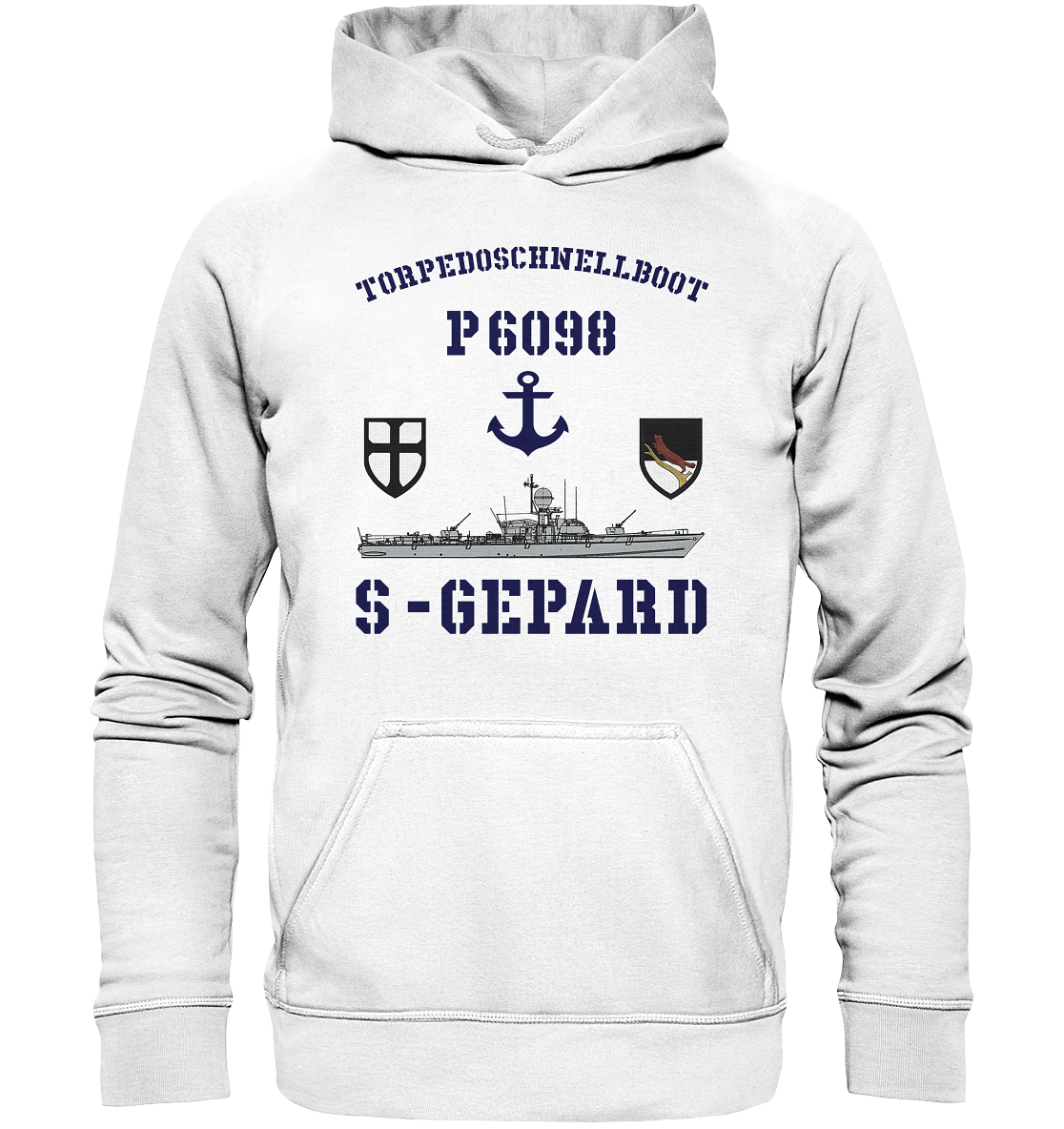 Torpedoschnellboot P6098 S-GEPARD Anker - Basic Unisex Hoodie