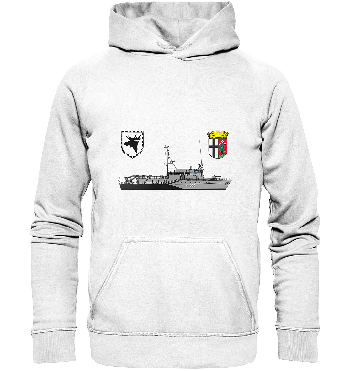 Mij.-Boot M1058 FULDA Anker 3.MSG - Basic Unisex Hoodie