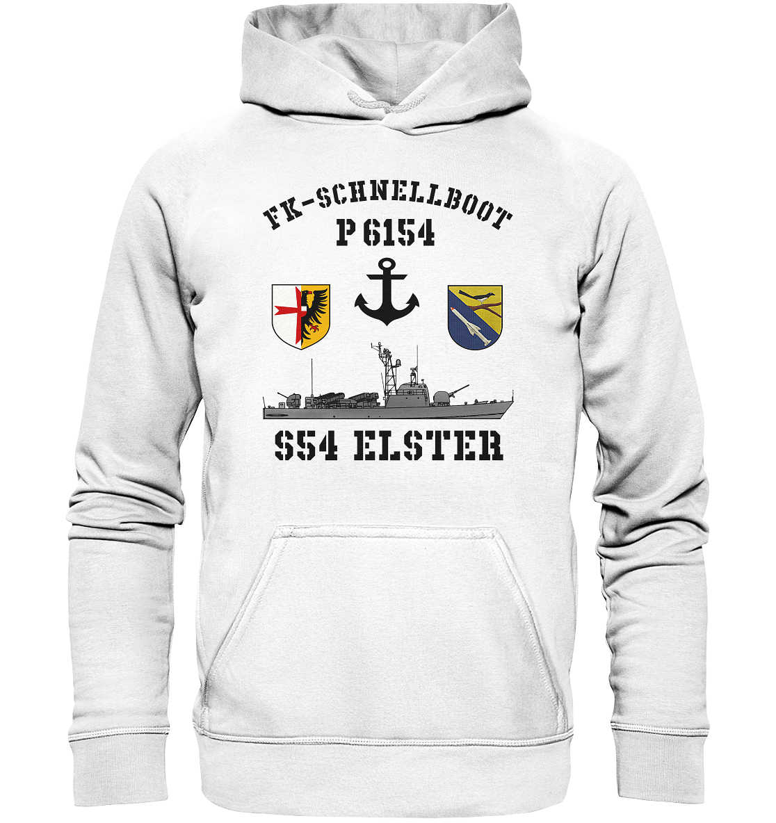 FK-Schnellboot P6154 ELSTER Anker - Basic Unisex Hoodie