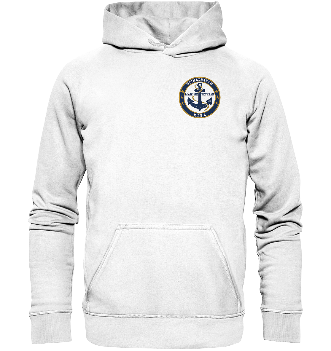 Marine Veteran Heimathafen KIEL Brustlogo - Basic Unisex Hoodie