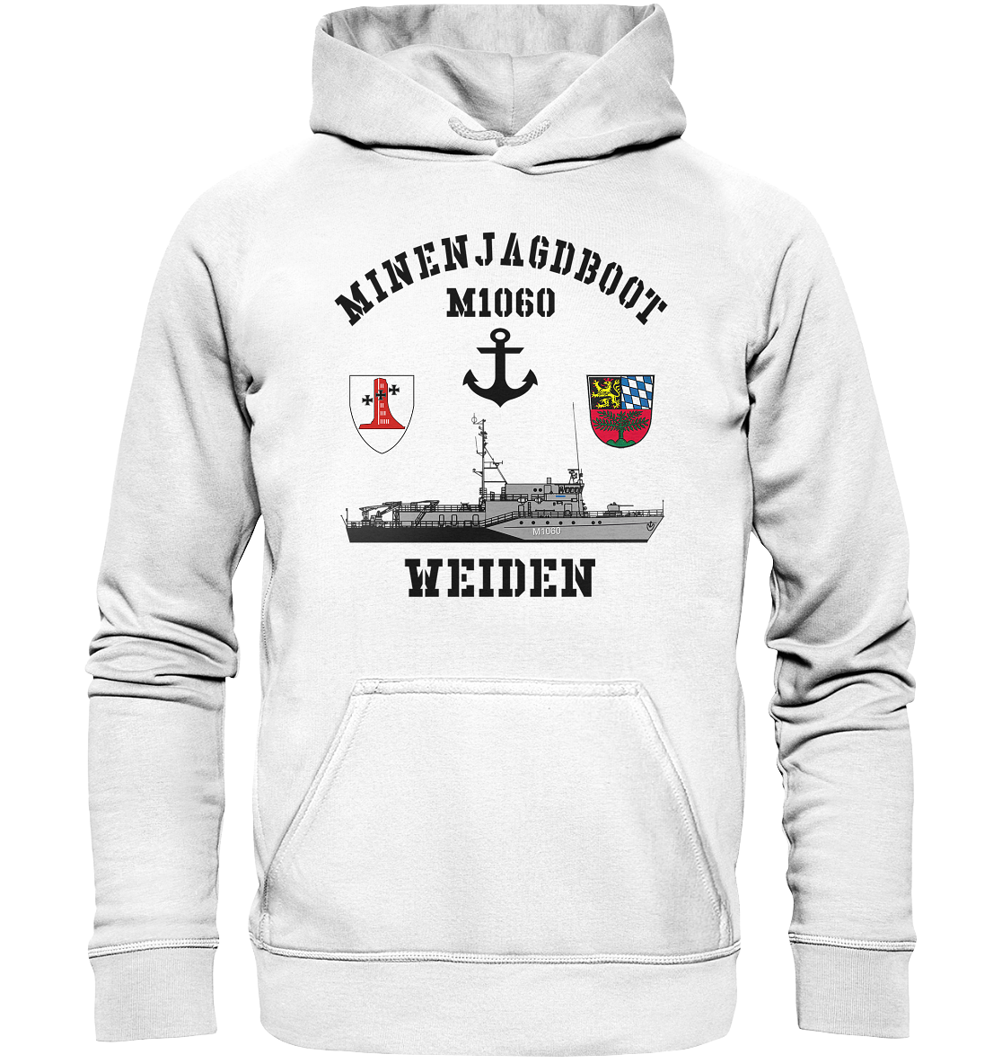 Mij.-Boot M1060 WEIDEN Anker 1.MSG - Basic Unisex Hoodie