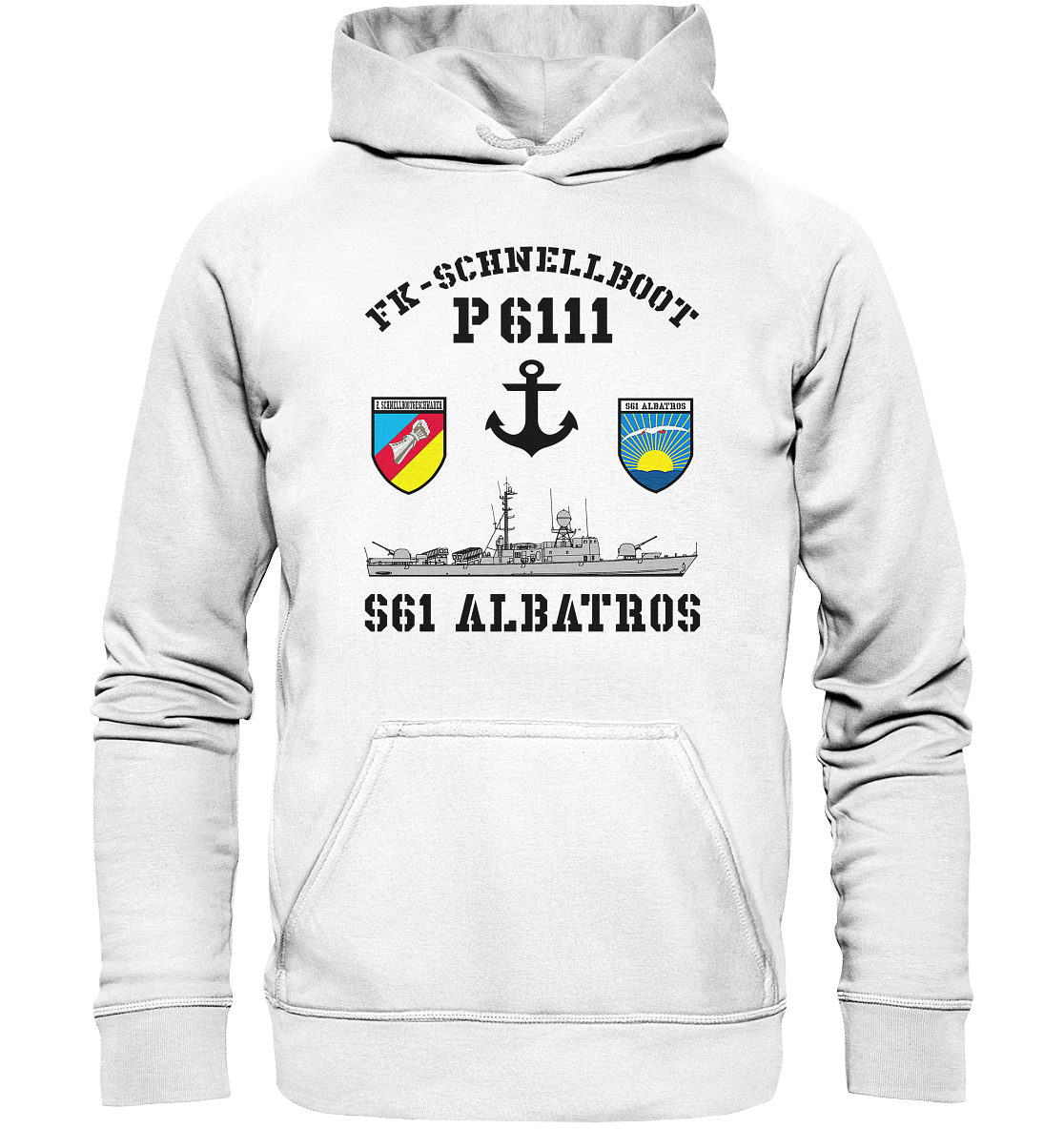 FK-Schnellboot P6111 ALBATROS 2.SG Anker - Basic Unisex Hoodie