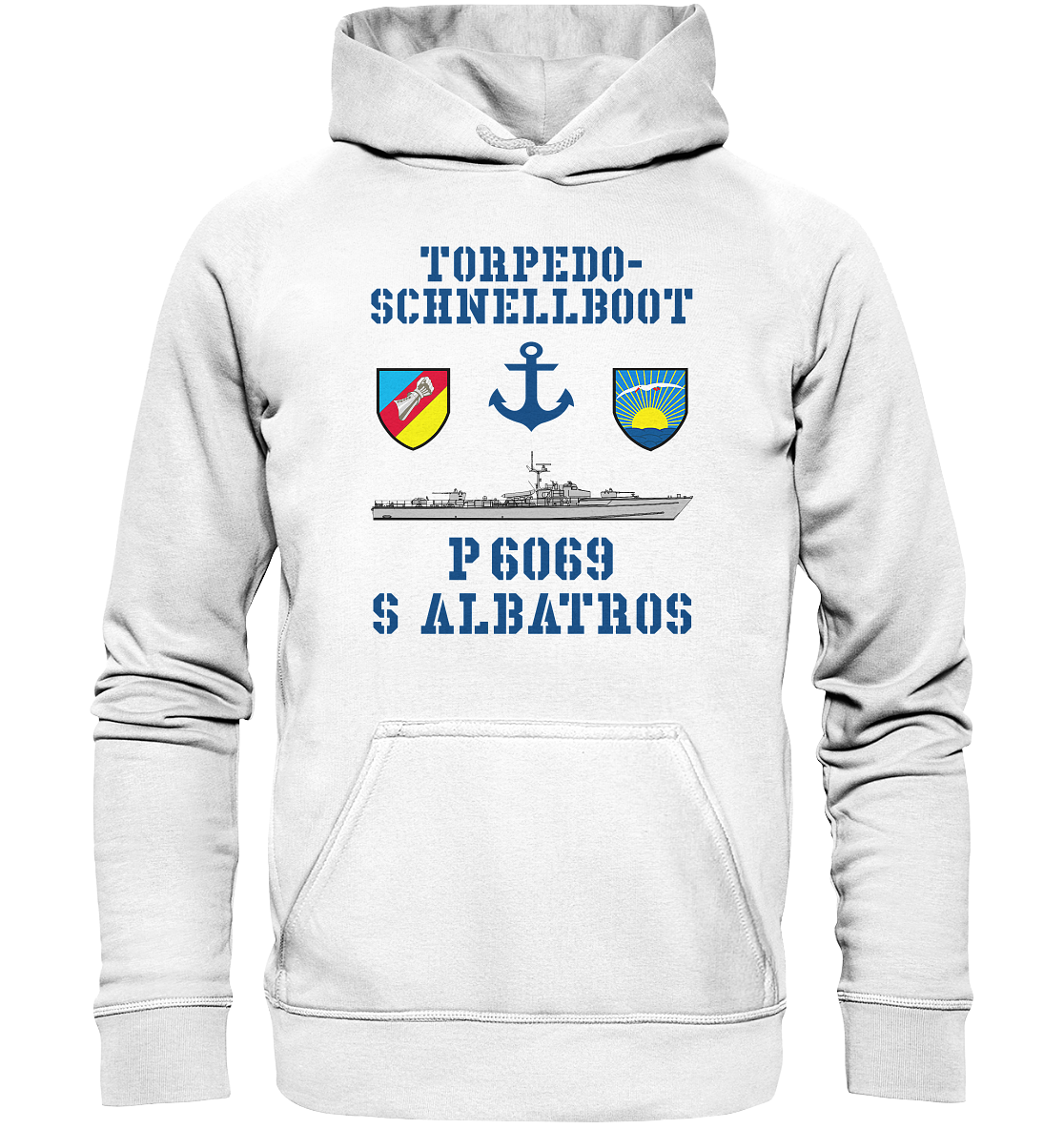 Torpedo-Schnellboot P6069 ALBATROS Anker - Basic Unisex Hoodie