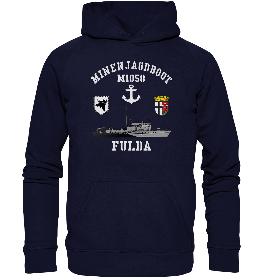 Mij.-Boot M1058 FULDA Anker 3.MSG - Basic Unisex Hoodie XL