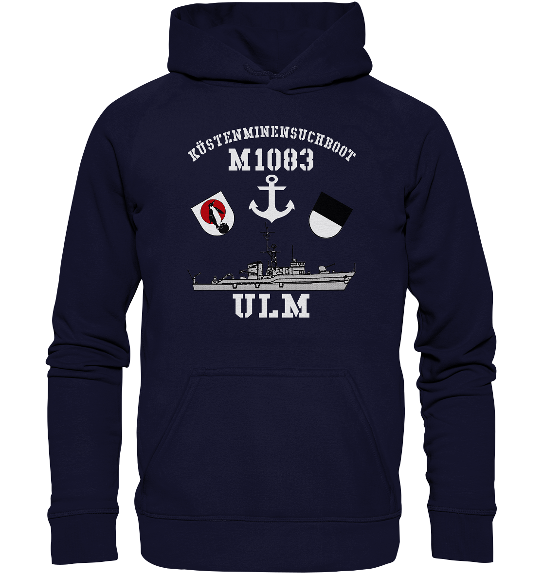 KM-Boot M1083 ULM Anker - Basic Unisex Hoodie XL
