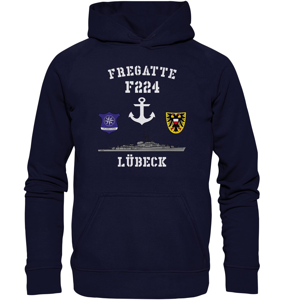 Fregatte F224 LÜBECK Anker - Basic Unisex Hoodie XL