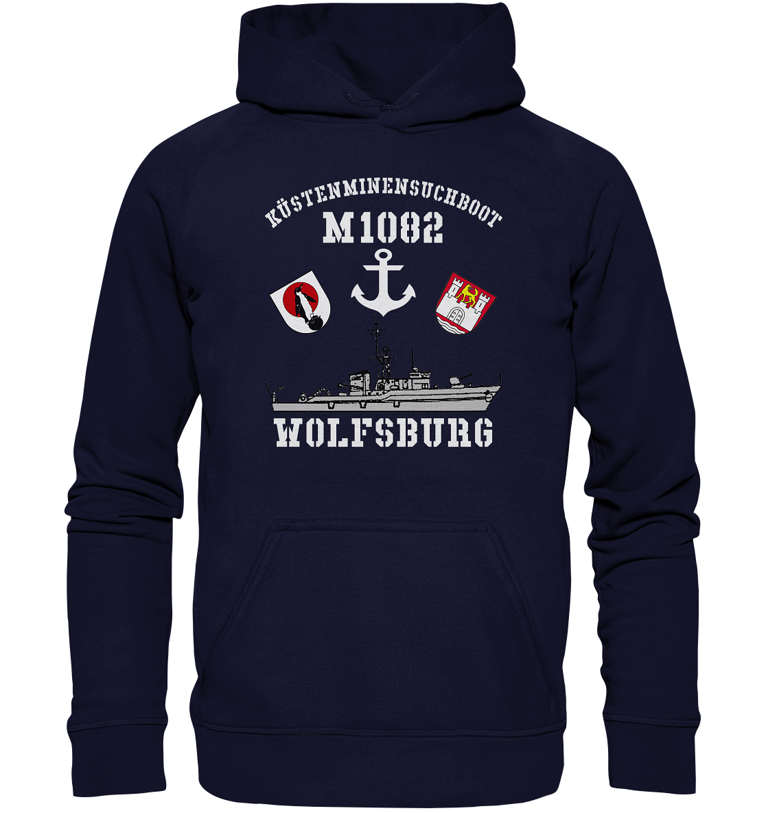 KM-Boot M1082 WOLFSBURG Anker - Basic Unisex Hoodie XL