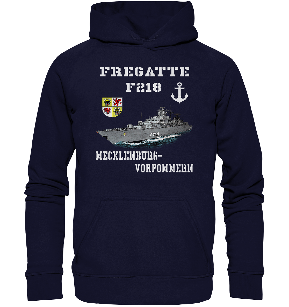 F218 Fregatte MECKLENBURG-VORPOMMERN - Basic Unisex Hoodie XL