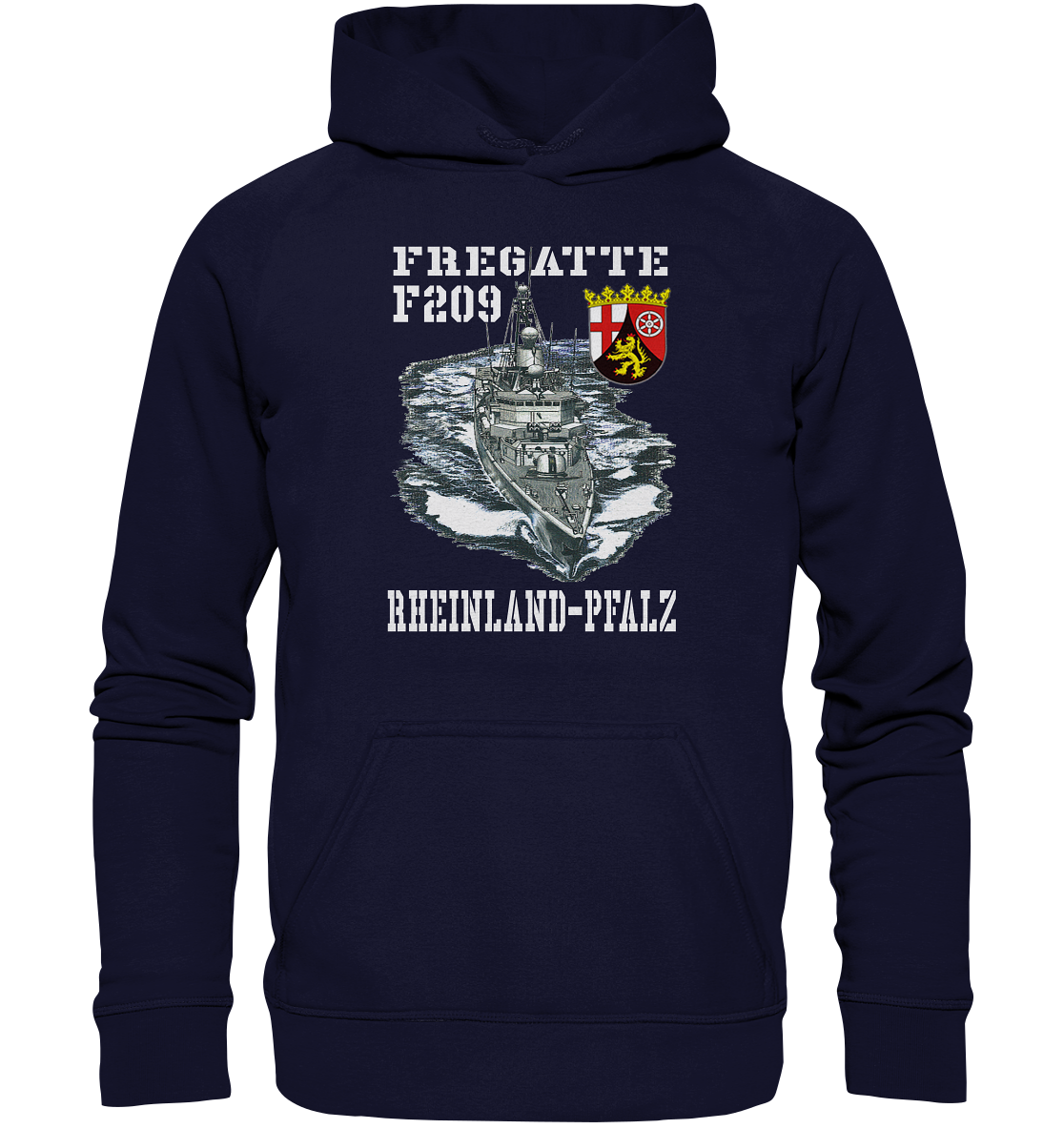 Fregatte F209 RHEINLAND-PFALZ - Basic Unisex Hoodie XL