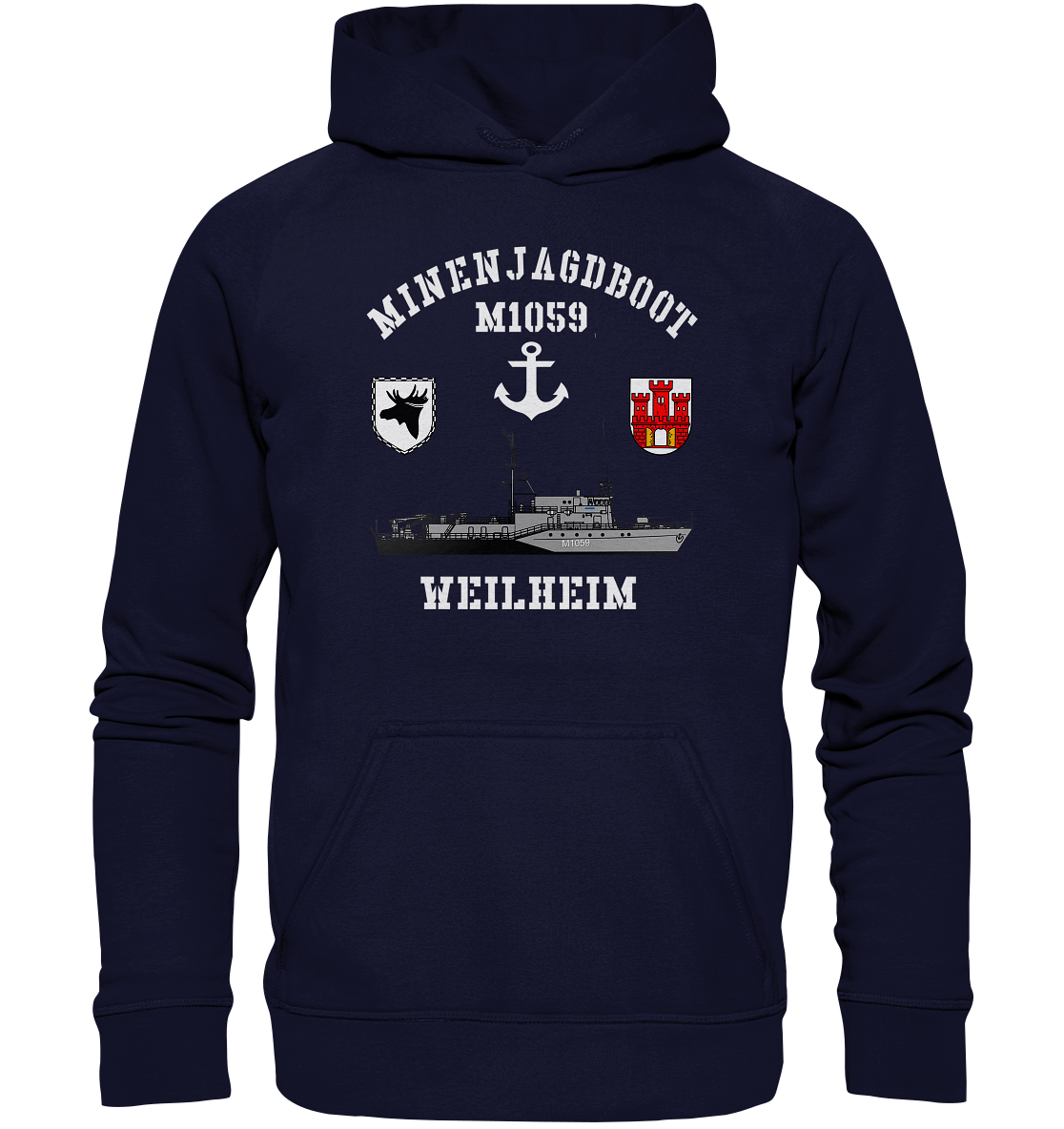 Mij.-Boot M1059 WEILHEIM Anker 3.MSG - Basic Unisex Hoodie XL