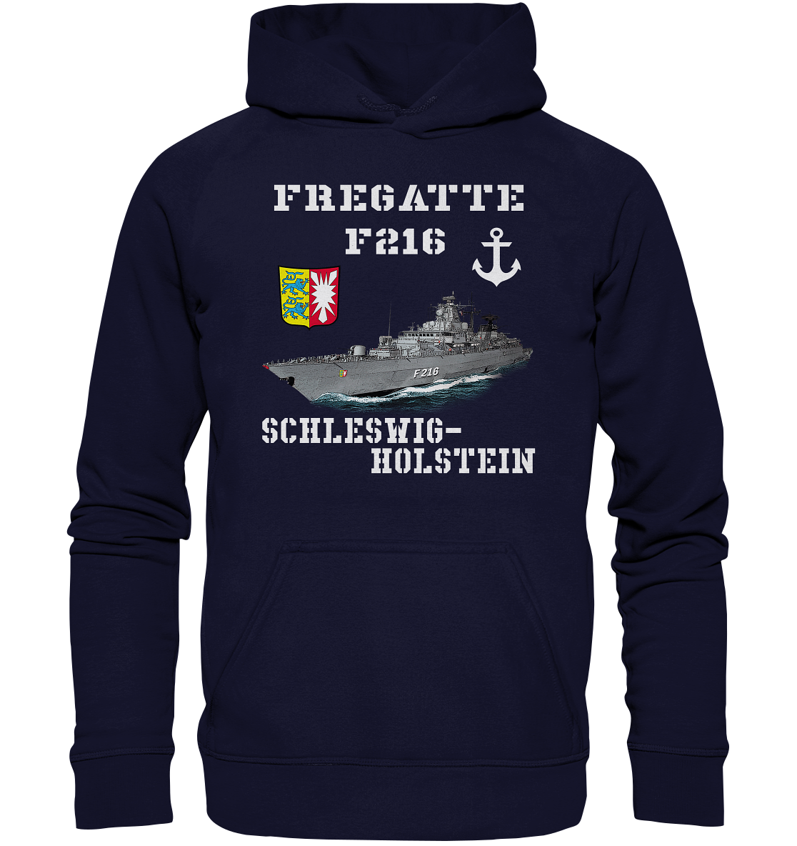 F216 Fregatte SCHLESWIG-HOLSTEIN - Basic Unisex Hoodie XL