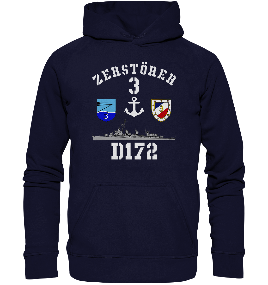 D172 ZERSTÖRER 3 Anker - Basic Unisex Hoodie XL