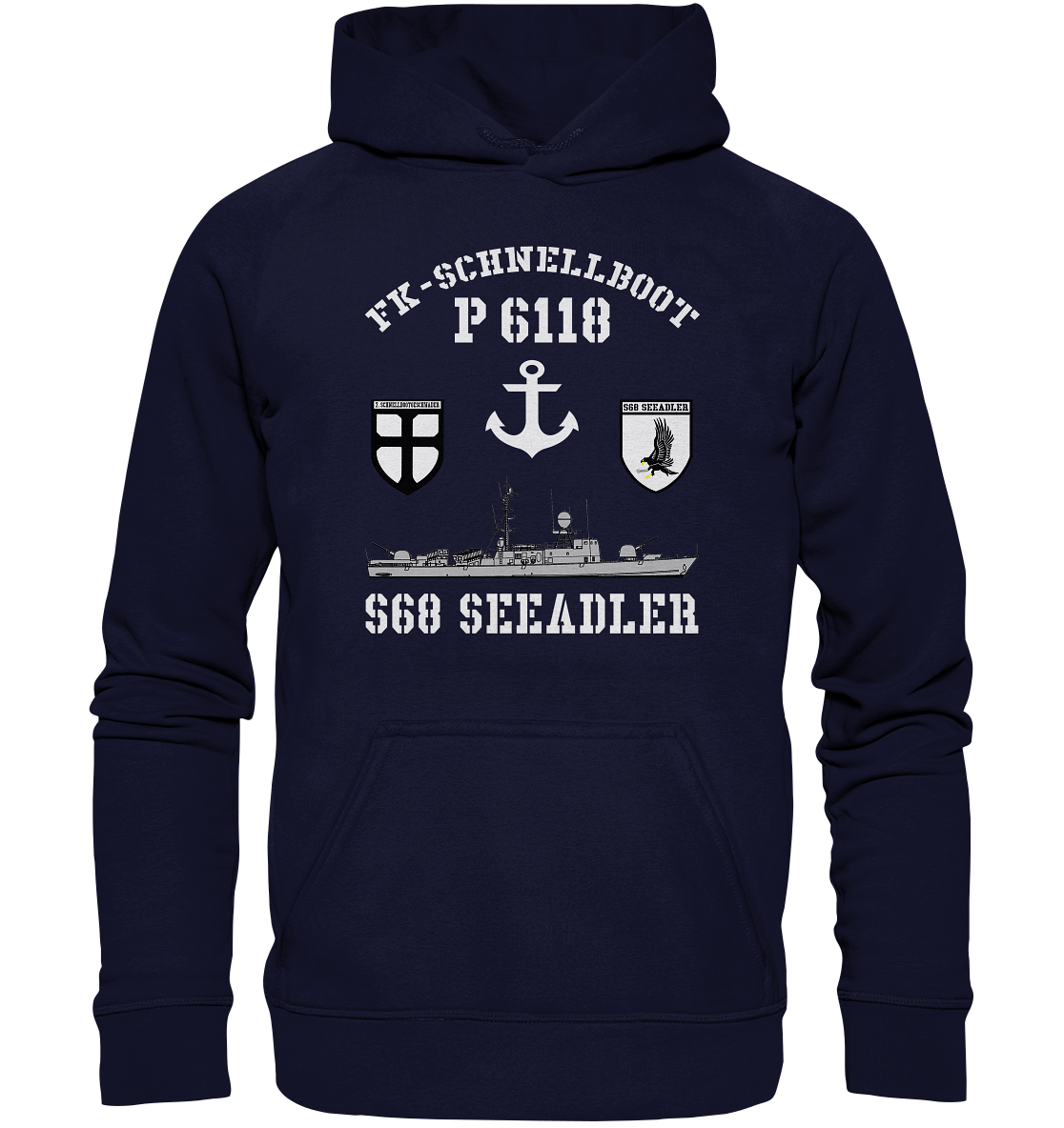 FK-Schnellboot P6118 SEEADLER 7.SG Anker - Basic Unisex Hoodie XL