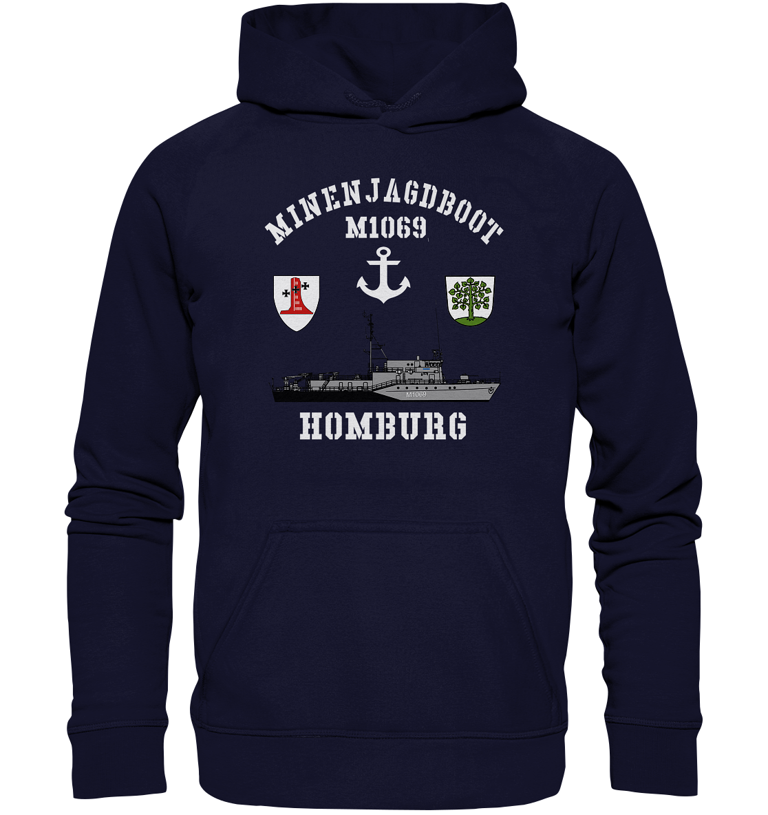 Mij.-Boot M1069 HOMBURG Anker 1.MSG - Basic Unisex Hoodie XL