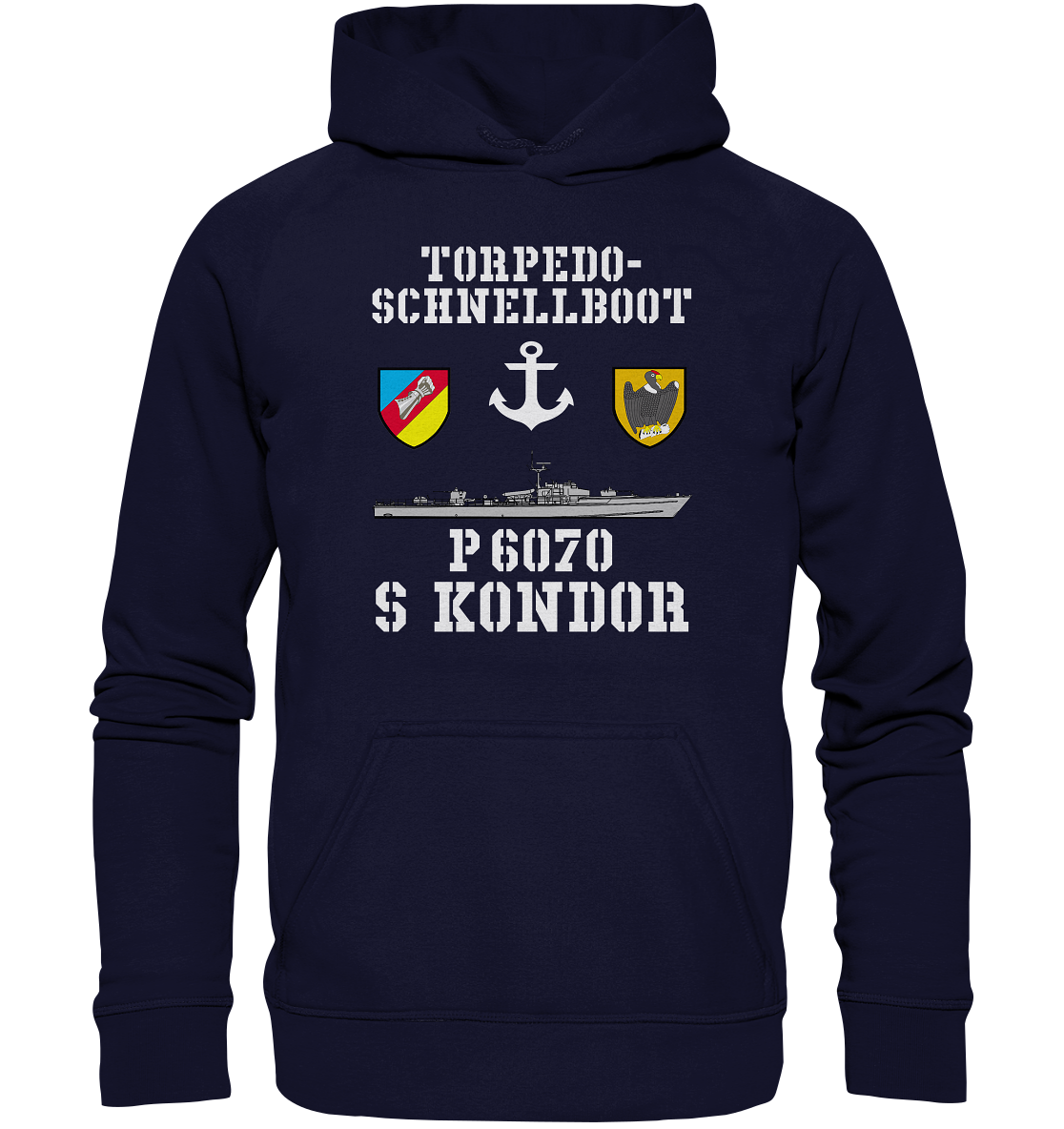 Torpedo-Schnellboot P6070 KONDOR Anker - Basic Unisex Hoodie XL
