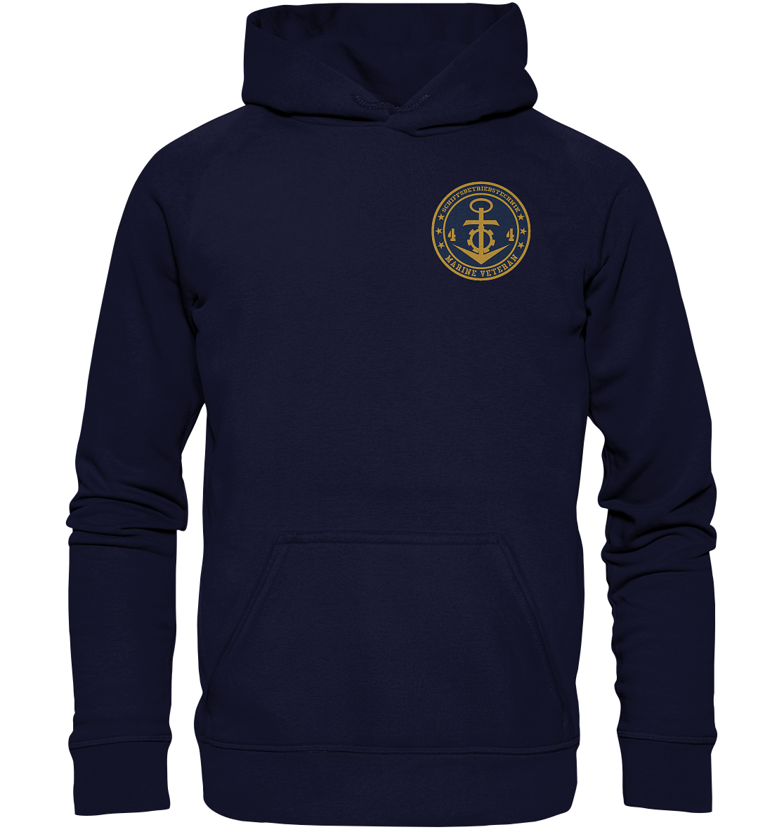SCHIFFSBETRIEBSTECHNIK 44er Marine Veteran Brustlogo - Basic Unisex Hoodie XL