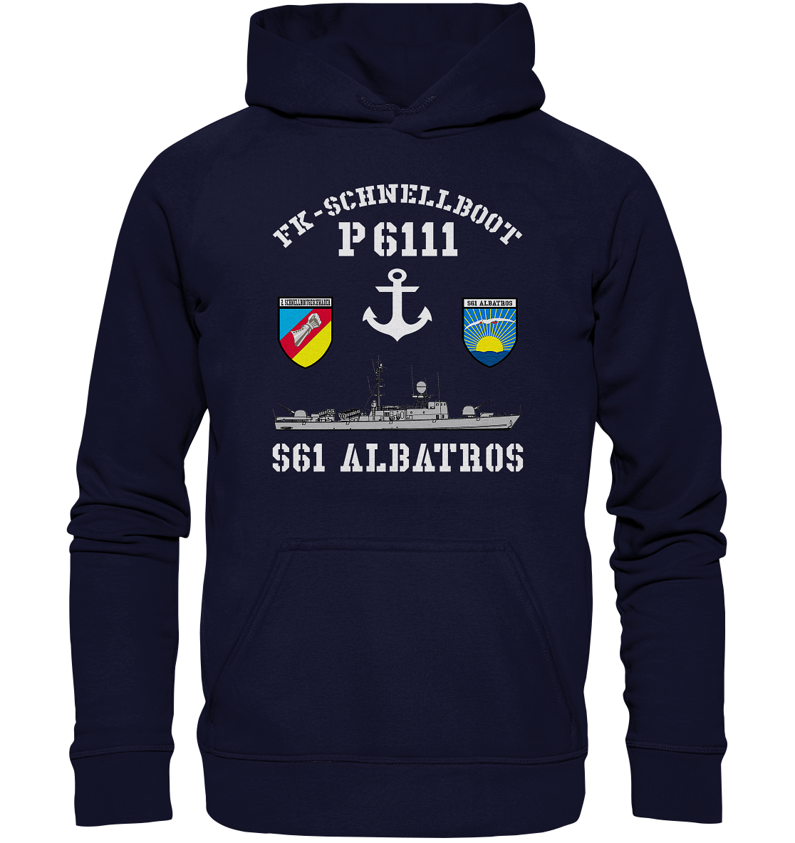 FK-Schnellboot P6111 ALBATROS 2.SG Anker - Basic Unisex Hoodie XL