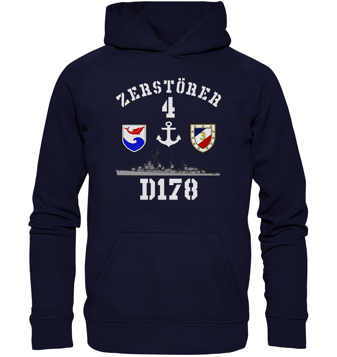 D178 ZERSTÖRER 4 Anker - Basic Unisex Hoodie XL