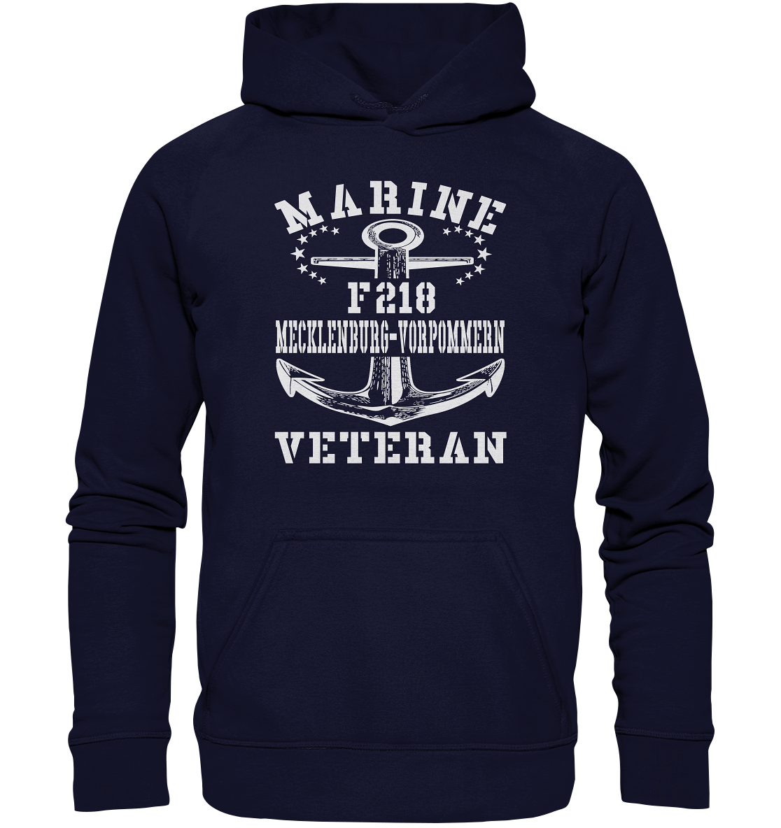 Fregatte F218 MECKLENBURG-VORPOMMERN Marine Veteran - Basic Unisex Hoodie XL