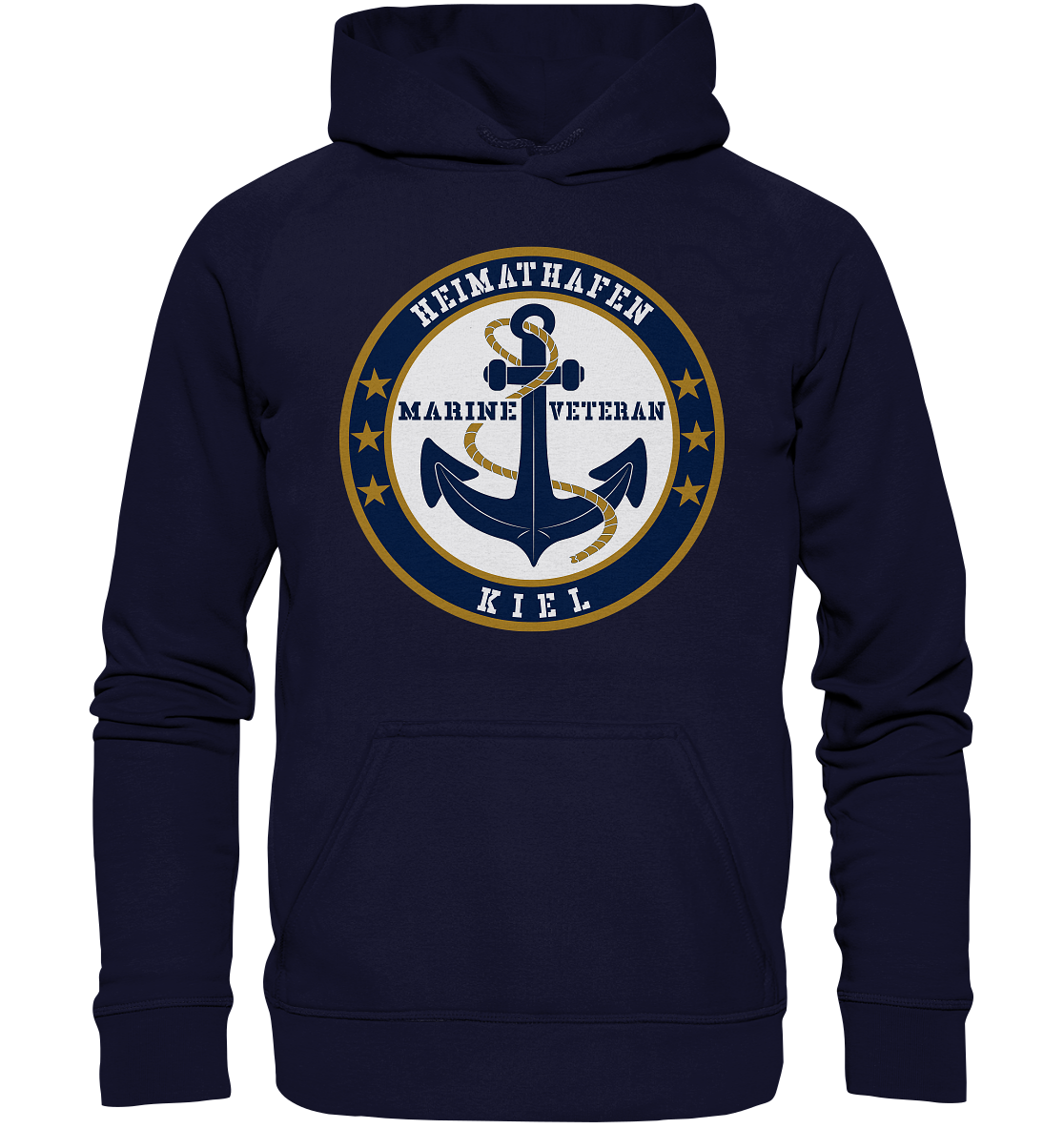 Marine Veteran Heimathafen KIEL - Basic Unisex Hoodie XL