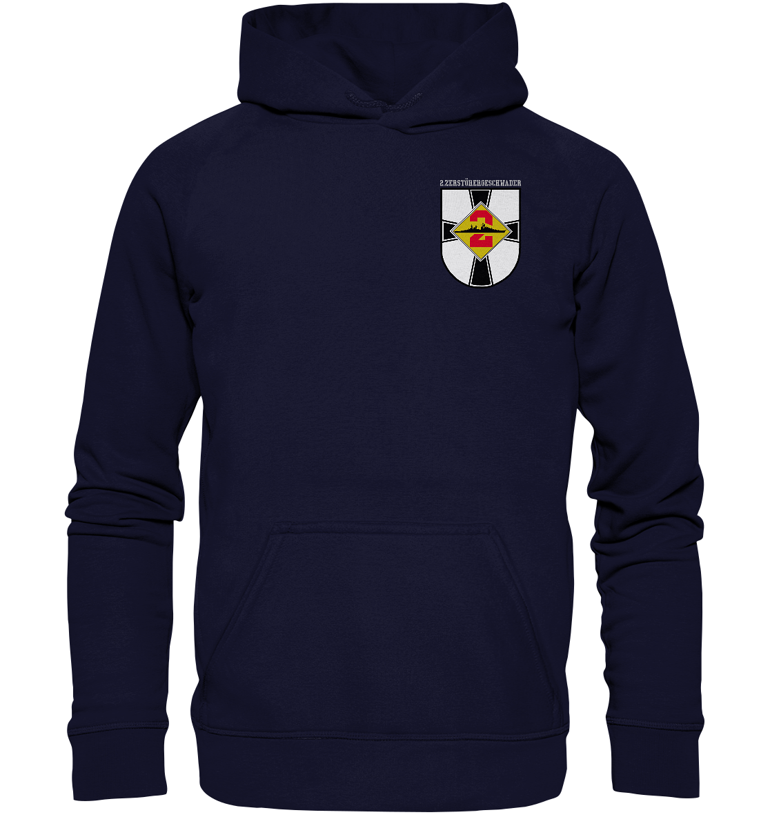 2. ZG Zerstörer D181 HAMBURG; beidseitiger Druck - Basic Unisex Hoodie XL