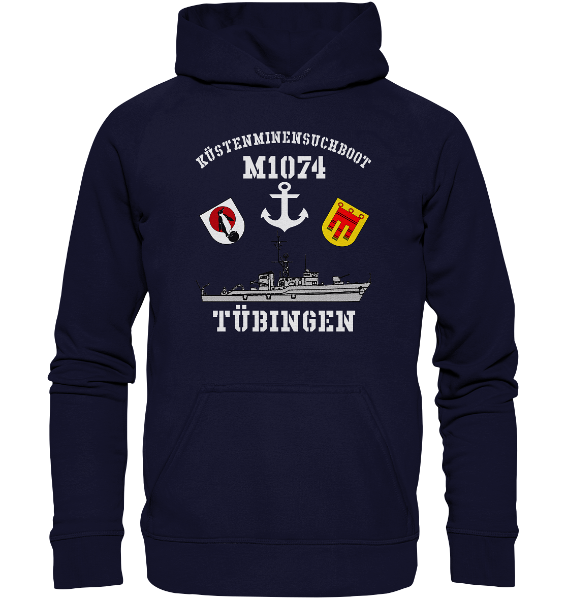 KM-Boot M1074 TÜBINGEN Anker - Basic Unisex Hoodie XL