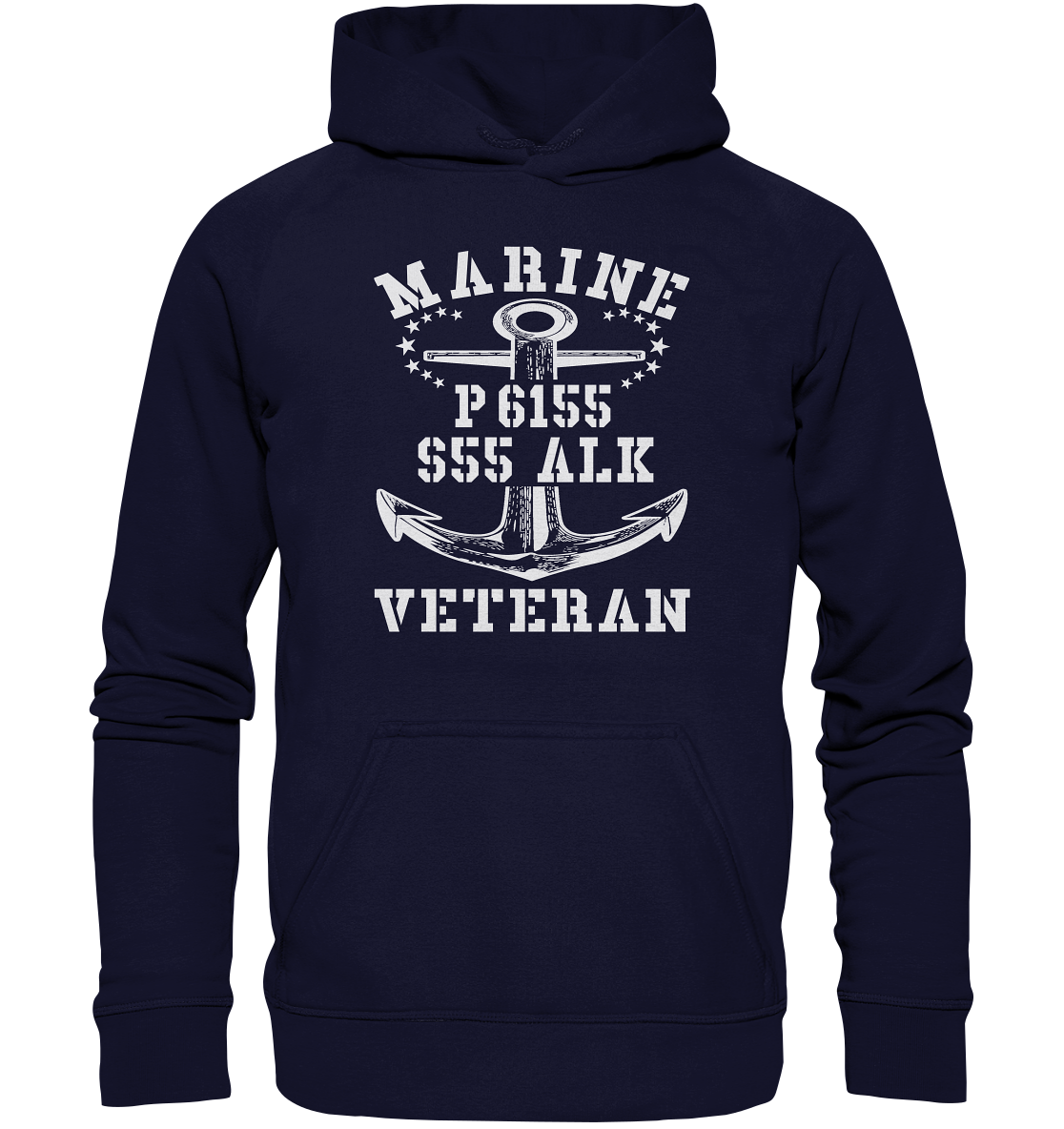 P6155 S55 ALK Marine Veteran - Basic Unisex Hoodie XL