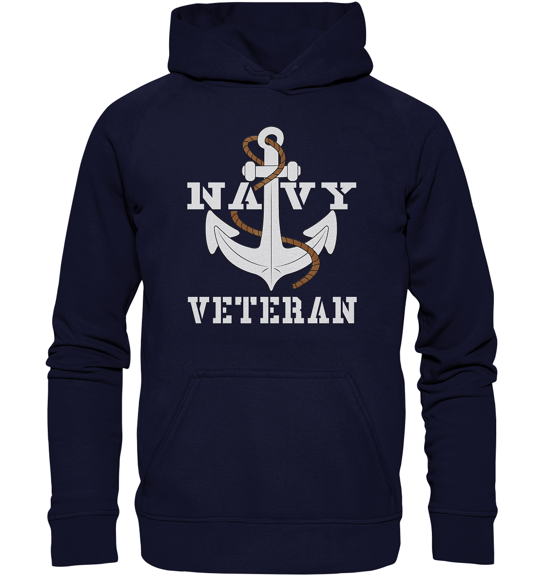 Navy Veteran Anker - Basic Unisex Hoodie XL