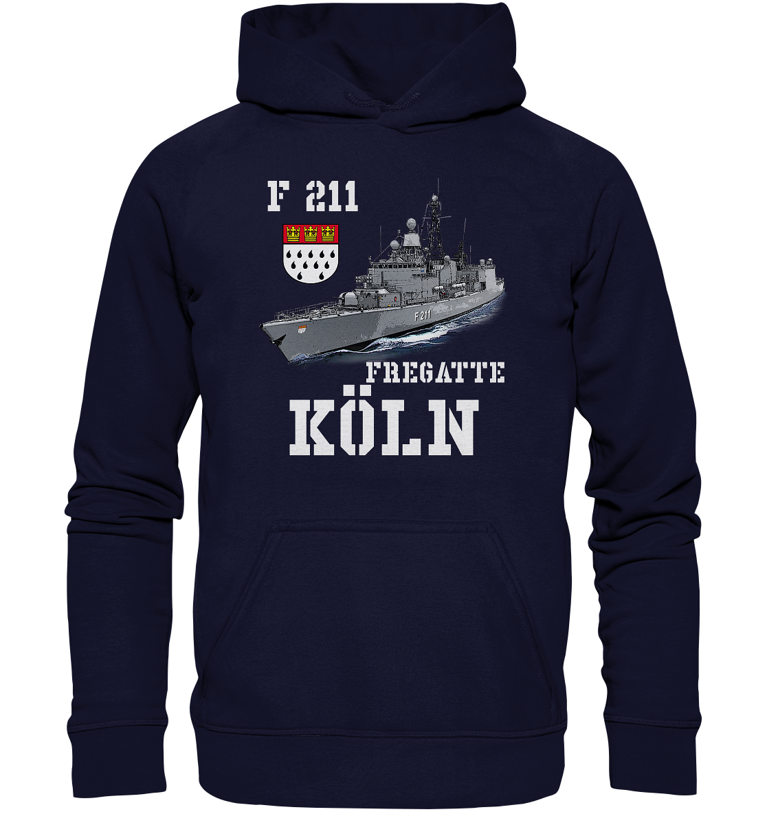 F211 Fregatte KÖLN - Basic Unisex Hoodie XL
