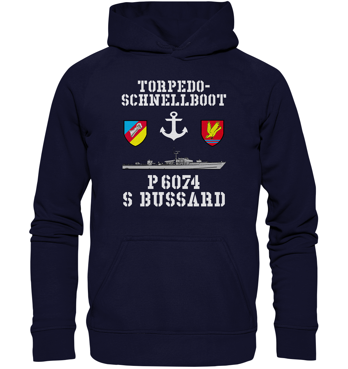 Torpedo-Schnellboot P6074 BUSSARD Anker - Basic Unisex Hoodie XL