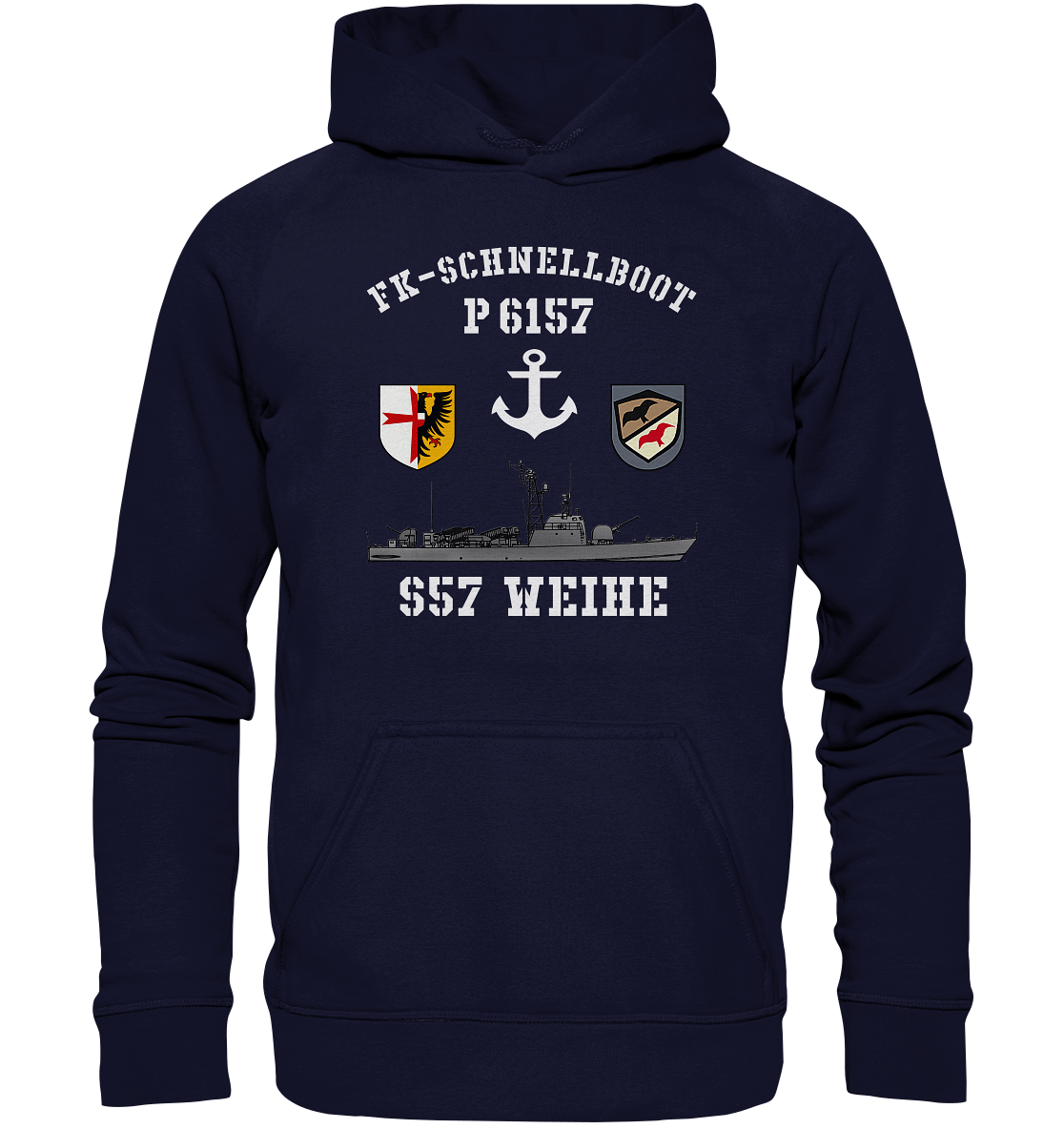 FK-Schnellboot P6157 WEIHE Anker - Basic Unisex Hoodie XL