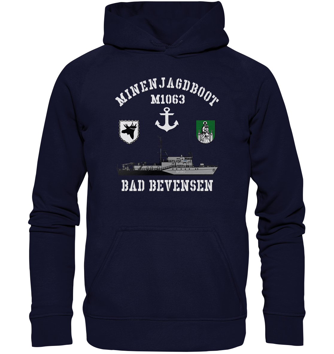 Mij.-Boot M1063 BAD BEVENSEN Anker 3.MSG - Basic Unisex Hoodie XL