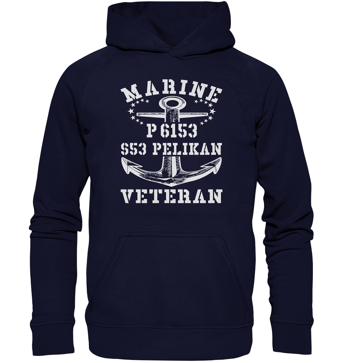 P6153 S53 PELIKAN Marine Veteran - Basic Unisex Hoodie XL