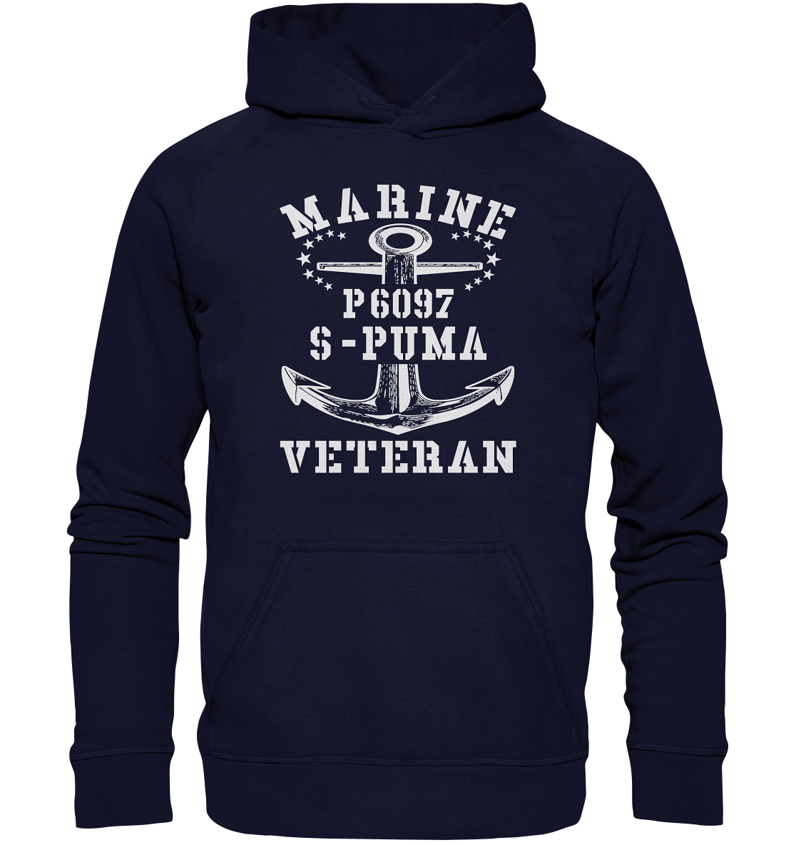 P6097 S-PUMA Marine Veteran - Basic Unisex Hoodie XL