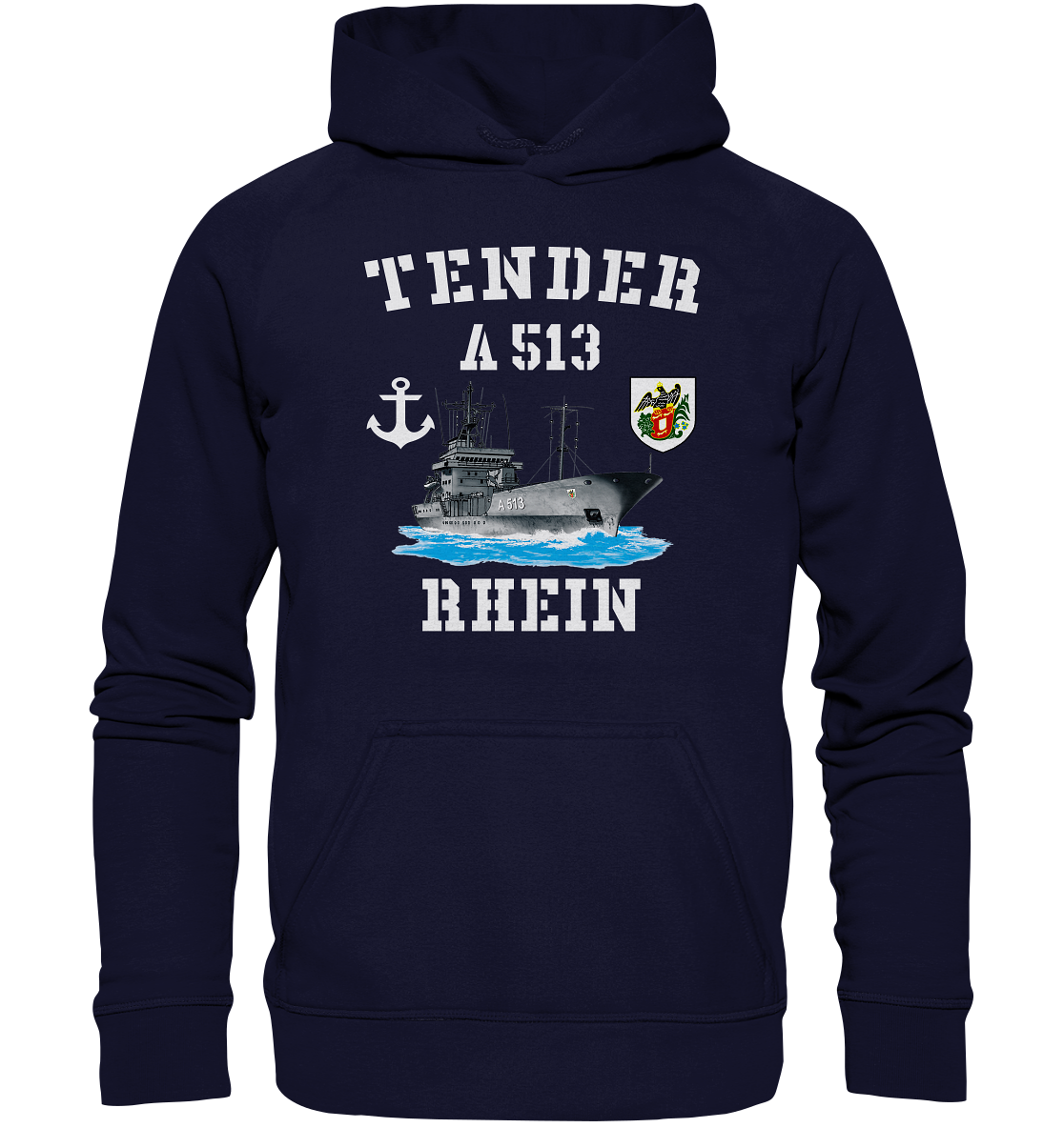 Tender A513 RHEIN Anker - Basic Unisex Hoodie XL