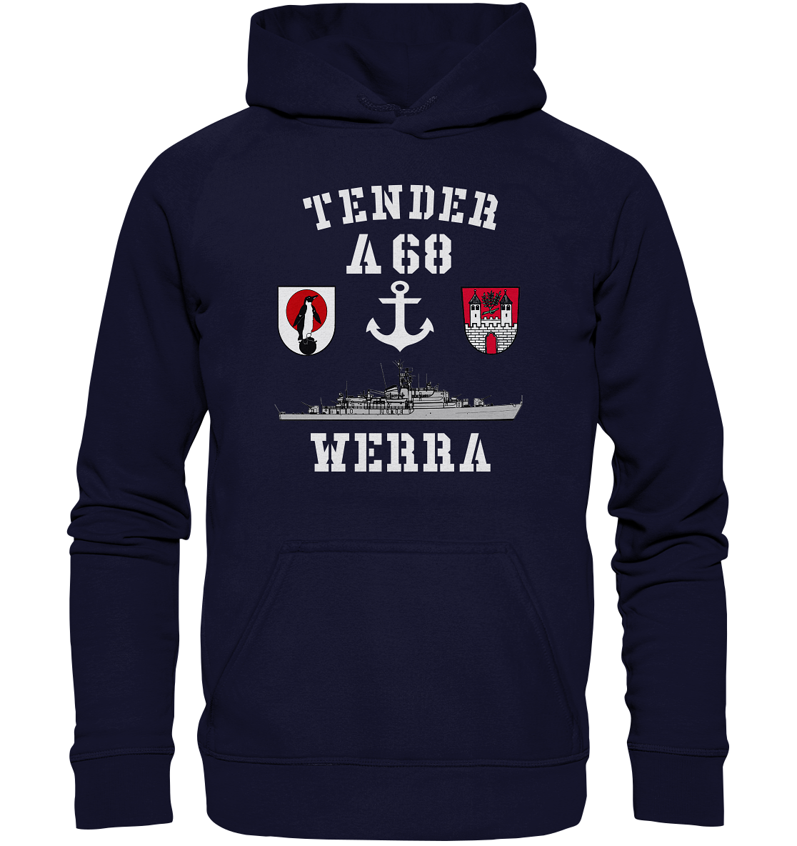 Tender A68 WERRA 6.MSG Anker - Basic Unisex Hoodie XL