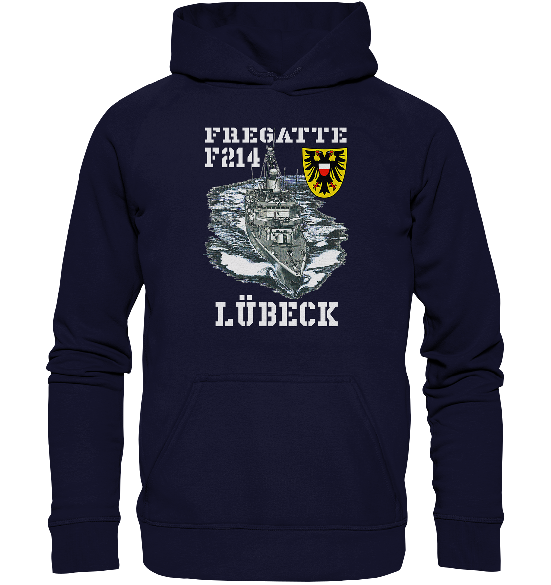 Fregatte F214 LÜBECK - Basic Unisex Hoodie XL
