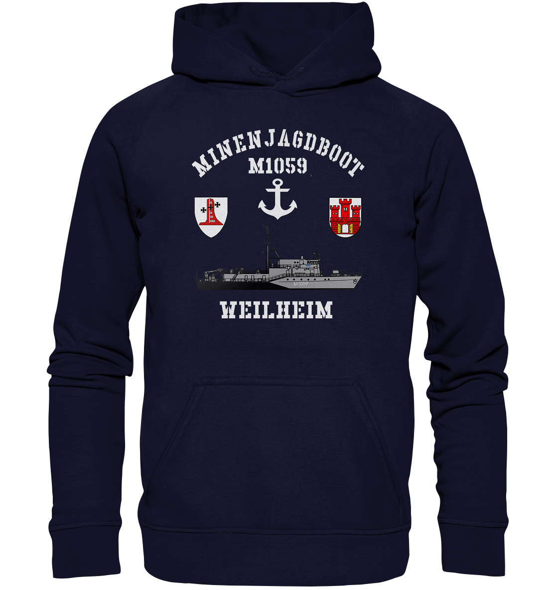 Mij.-Boot M1059 WEILHEIM Anker 1.MSG - Basic Unisex Hoodie XL