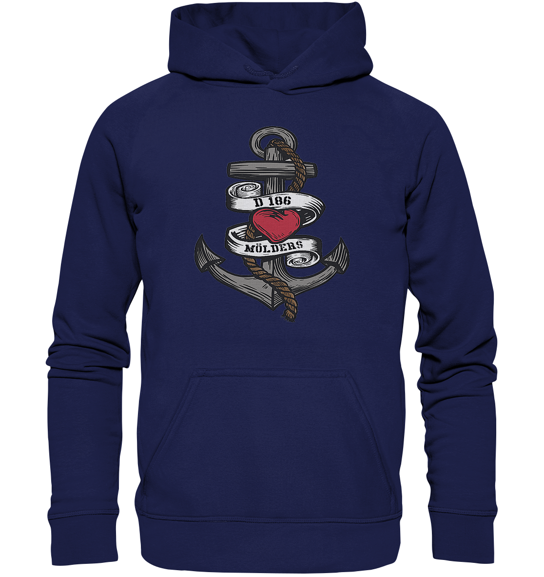 Anker Herz D186 MÖLDERS - Basic Unisex Hoodie XL