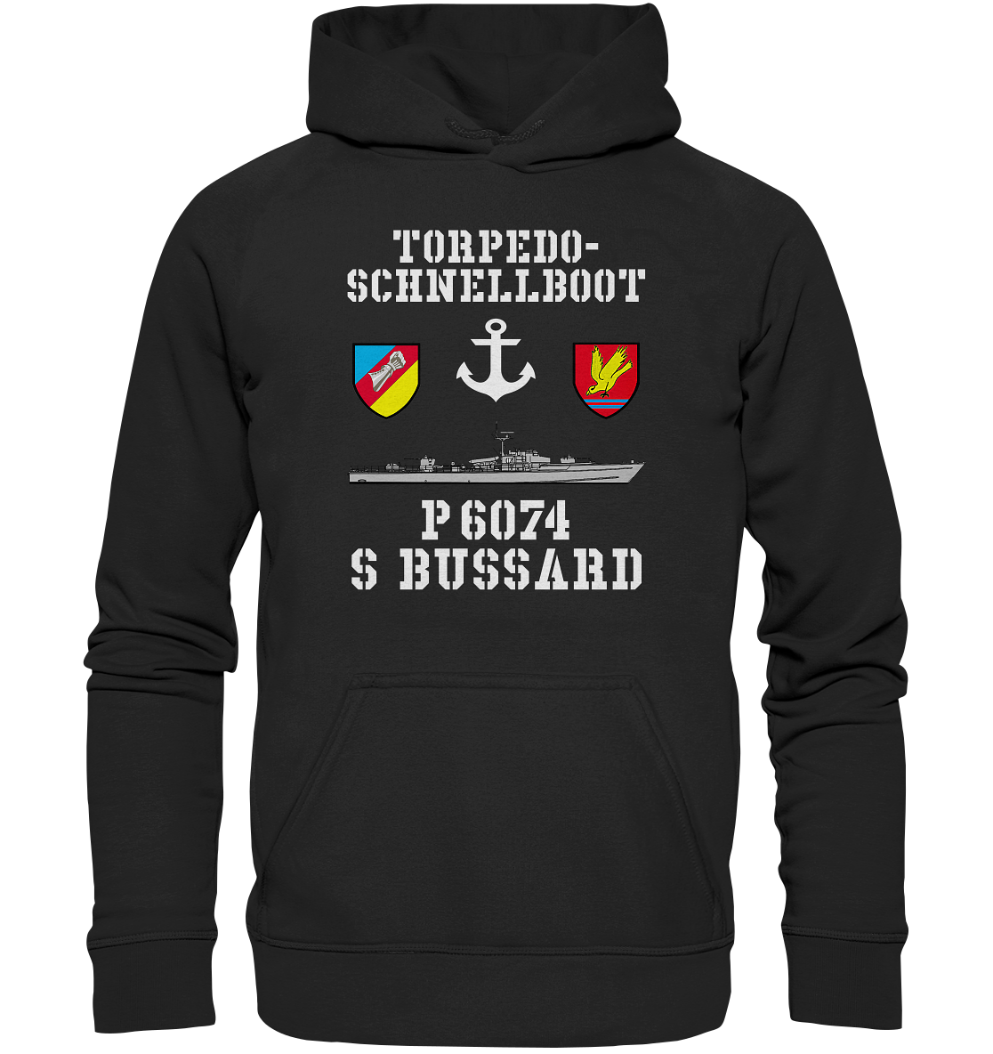Torpedo-Schnellboot P6074 BUSSARD Anker - Basic Unisex Hoodie XL
